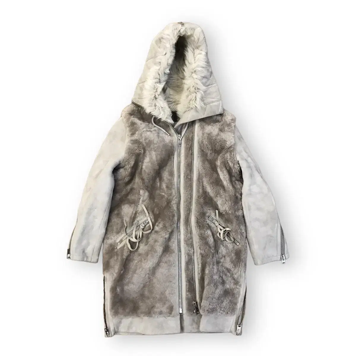 All saints state store lux shearling parka